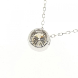 K18WG Solitaire Dây chuyền kim cương 0.39CT - Hàng hiệu Chính hãng 859300