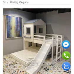 Giường tầng xuất khẩu Mỹ dành cho bé thanh lý rẻ 957349