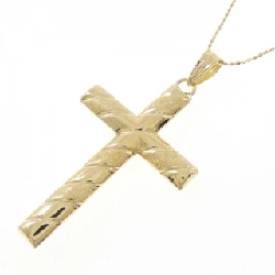 K18YG Dây chuyền hình chữ thập - Hàng hiệu Chính hãng 860383