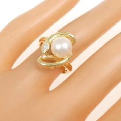 Nhẫn ngọc trai Akoya K18YG 8mm - Hàng hiệu Authentic 850944