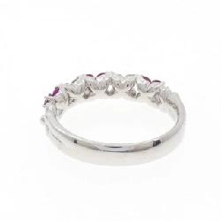 Nhẫn ruby hoa K18WG 0.78CT 671019