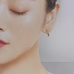 Khuyên tai hoop ba màu K18 - Hàng hiệu Authentic 870543