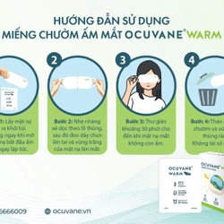 Miếng chườm ấm mắt Ocuvane Warm – Thông thoáng bờ mi, thư giãn, giảm mỏi mắt 380660