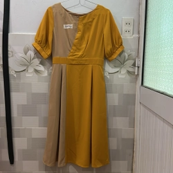 Váy đai size S màu vàng 509679
