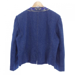 【Mã giảm giá】【Cổ điển】Thời trang Leonar LEONARD FASHION Áo khoác không cổ 640334