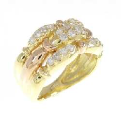 Nhẫn kim cương K18YG 0.50CT