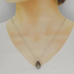 K18WG Ngọc trai đen dây chuyền - Hàng hiệu Authentic 856477