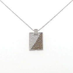 K18WG/K18BG Dây chuyền kim cương 3.25CT - Hàng hiệu Chính hãng