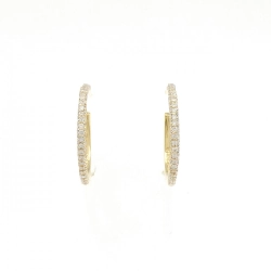 Bông tai kim cương 18KYG/K18YG 1.36CT - Hàng hiệu Authentic