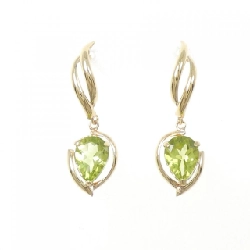 K10YG Peridot Bông tai - Hàng hiệu Chính hãng