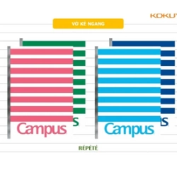 Vở B5 ép gáy kẻ ngang Campus 80 - 120 - 200 trang Repete 330653