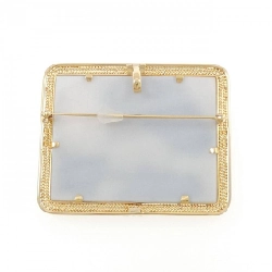 K18YG Mặt đá cam kết - Hàng hiệu Authentic 872089