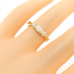 Nhẫn kim cương hoa K18YG 0.15CT 668053