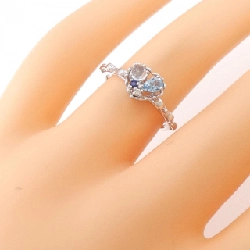 Nhẫn đá màu hình trái tim K18WG - Hàng hiệu Authentic 857433