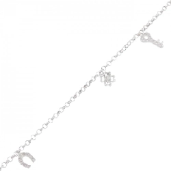 K18WG Vòng tay kim cương 0.23CT - Hàng hiệu Chính hãng