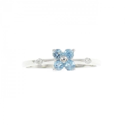 Nhẫn Blue Topaz K14WG Hoa - Hàng hiệu Chính hãng 849732