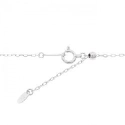 K18WG Số 9 Dây chuyền kim cương 0.09CT - Hàng hiệu Chính hãng 862041