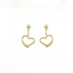 K18YG Bông tai hình trái tim - Hàng hiệu Chính hãng