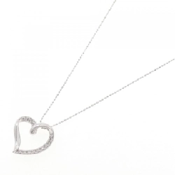 K18WG Dây chuyền hình trái tim kim cương 0.11CT - Hàng hiệu Chính hãng 860663