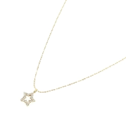 K18YG Ngôi sao Kim cương Dây chuyền 0.13CT - Hàng hiệu Chính hãng 858471