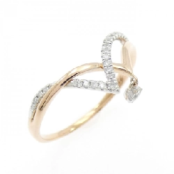 Nhẫn kim cương K18PG/K18WG 0.14CT - Hàng hiệu Authentic