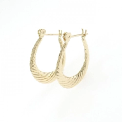 Bông tai hoop 14KYG - Hàng hiệu Authentic