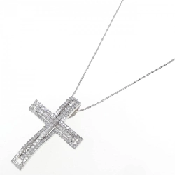 K18WG Dây chuyền kim cương chéo 2.125CT - Hàng hiệu Chính hãng 859393