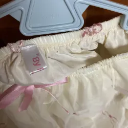 Váy hè trễ vai tơ mềm thêu nơ cho nữ ( Tặng kèm quần bảo hộ ) 785206