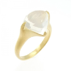 K18YG Nhẫn Đá Mặt Trăng - Hàng hiệu Chính hãng