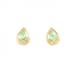 K18YG Emerald Earrings - Hàng hiệu Authentic