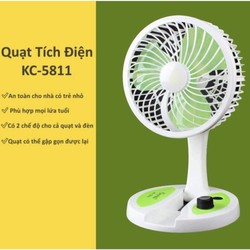 QUẠT SẠC TÍCH ĐIỆN GẤP GỌN 5811 104082