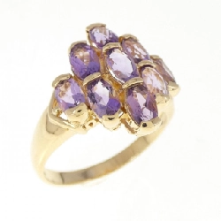 Nhẫn Amethyst K18YG