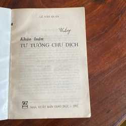 KHẢO LUẬN TƯ TƯỞNG CHU DỊCH (XB 1993) 474174