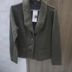 Áo khoác nữ vải nỉ màu rêu xám đen size s cho bạn từ 45 đến 50kg 755016