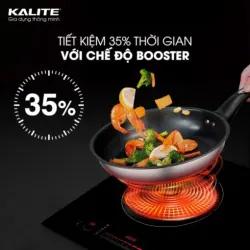 Bếp từ đôi Kalite KDI73 inverter 4400W, công nghệ Booster, mặt kính Kanger 574439