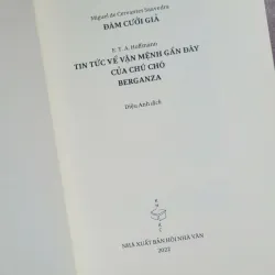 Truyện con chó Berganza - Cervantes, E. T. A. Hoffmann, Diệu Anh dịch 1019663