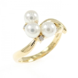 Nhẫn ngọc trai Akoya K18YG - Hàng hiệu Authentic