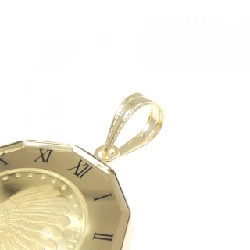 K18YG(枠) Đồng xu mặt dây chuyền - Hàng hiệu Authentic 866320