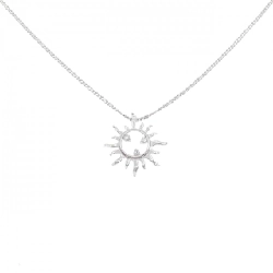 K18WG Dây chuyền kim cương 0.12CT - Hàng hiệu Chính hãng