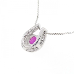 Dây chuyền ruby K18WG 0.50CT - Hàng hiệu Chính hãng 858915