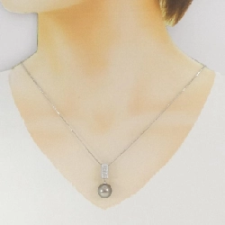 K14WG/K18WG Ngọc trai đen dây chuyền 11.3mm - Hàng hiệu Chính hãng 855748