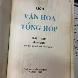 LỊCH VĂN HÓA TỔNG HỢP 1987 - 1990 (ALMANACH) 717708