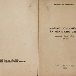 Tiểu thuyết NHỮNG CON CHIM ẨN MÌNH CHỜ CHẾT - Nữ nhà văn Colleen McCullough 711585