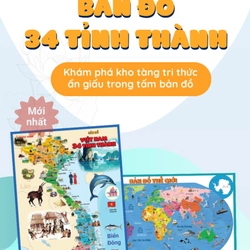 Bộ tranh dán tường lược sử, bản đồ Việt Nam và Thế Giới  418114