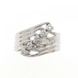 Nhẫn hồng tâm kim cương PT900 671870