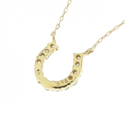 K18YG Nhẫn ngựa kim cương dây chuyền 0.10CT - Hàng hiệu Chính hãng 858728