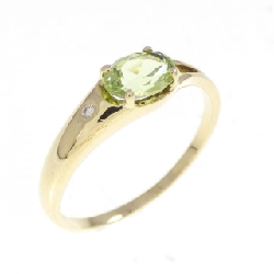 Nhẫn Peridot K18YG - Hàng hiệu Chính hãng