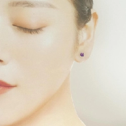 K18YG Amethyst Bông tai - Hàng hiệu Chính hãng 869847