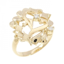 Nhẫn kim cương K18YG - Hàng hiệu Authentic