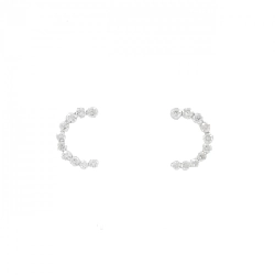 Bông tai kim cương 18KWG/K18WG - Hàng hiệu Authentic